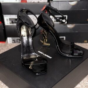 Saint Laurent OPYUM SANDALS IN PATENT LEATHER